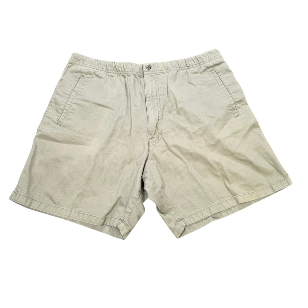 Perry Ellis America Active Shorts Men's Size Large Khaki Green Elastic Waist Y2K